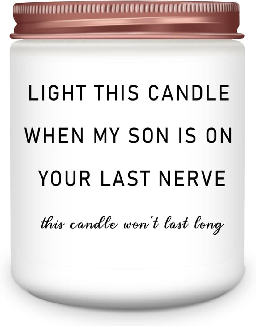 Homsolver Daughter in Law Gifts, Birthday Christmas Anniversary Wedding Gifts for Daughter from Mother Father in Law, Funny Sons Girlfriend, Future Daughter-in-Law Lavender Candle Gift from Mom Dad