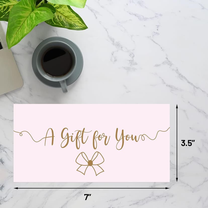 ceiba tree Pink Blank Gift Certificates for Business 30 Pcs Gold Foil Certificate Cards with Envelopes for Salon Restaurants Spa Birthday B0B492G8QQ