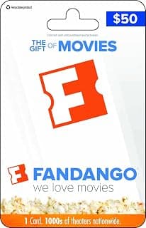 Fandango - $50 Fandango Physical Gift Card B0FL9NRRXN