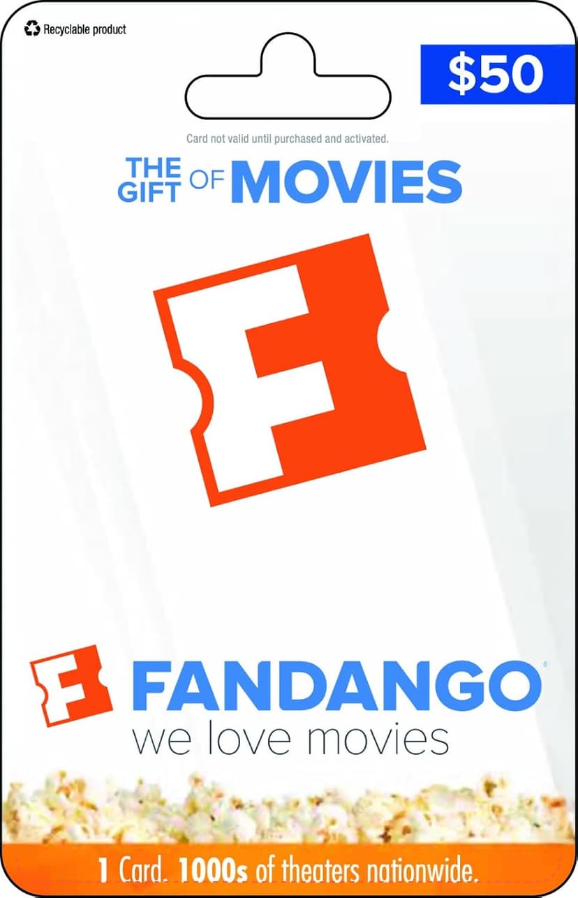 Fandango - $50 Fandango Physical Gift Card B0FL9NRRXN