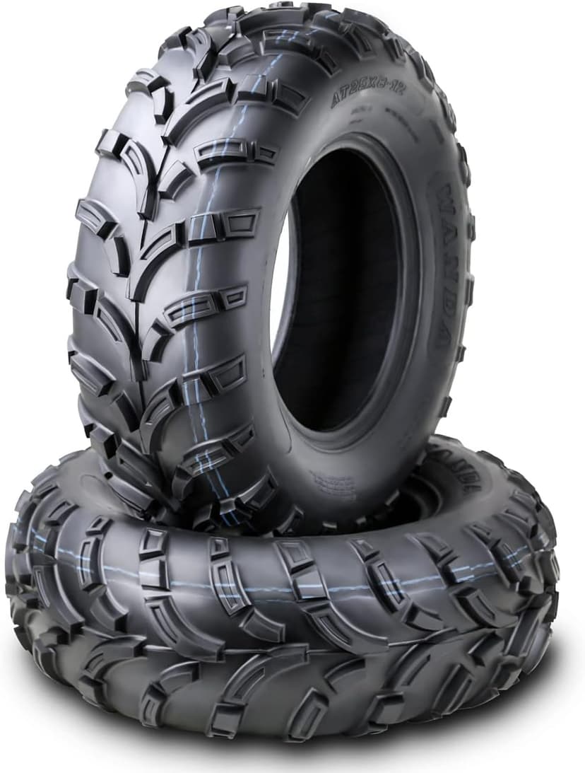 WANDA ATV/UTV Tires 25x8-12 25x8x12 6-Ply Light Mud Tires, Set 2-10243