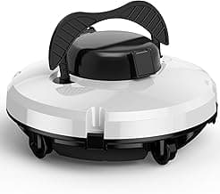 GMAPLAE Cordless Pool Vacuum for Above Ground Pool, Robotic Pool Cleaner with Dual Motors Strong Suction, 120 Mins Runtime, Auto-Parking, Pool Cleaner Robot for Inground Flat Pools Up to 1000 Sq.Ft