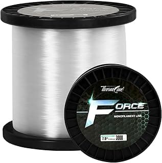 ThornsLine Force Monofilament Fishing Line, Heavy Duty Strong Mono Fishing Wire, Clear Nylon Leader Line