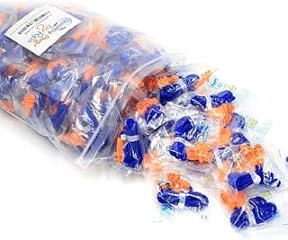 Quality Reusable Earplugs 100 Pair - 25dB Corded Silicone Ear Plugs for Shooting Construction Work Ear Plugs Motorcycle Range Hunting Hearing Protection Ear Protection for Mowing Earplugs Reusable