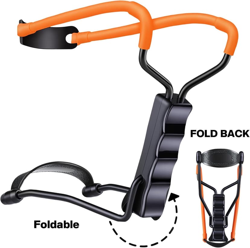 Professional Slingshot Set-A Classic Construction Shooting and Hunting Slingshot with a Sturdy Sling Shot Bow, 2 Packs of Slingshot Ammo,and a Slingshot Band for Adults