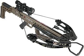 Killer Instinct LTL 405HD Crossbow Bundle, 405 FPS Compact Crossbow with Lumix 4x32 Scope, Anti Dry Fire Safety, Rope Cocker and 2 Carbon Bolts, Hunting Crossbow Kit