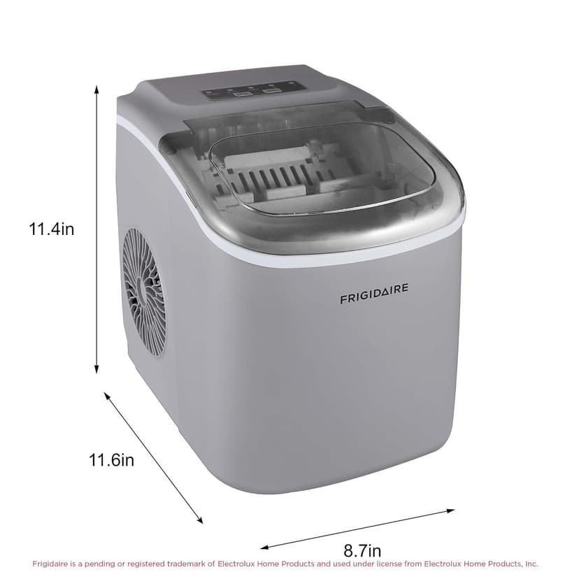 Frigidaire EFIC189-Silver Compact Ice Maker, 26 lb per Day, Silver