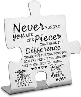 Going Away Gift for Doctor Coworker, Gratitude Recognize the Difference They Made. for Office Desks Clinics Workplaces DX141 Doctor Appreciation Gift, Retirement Farewell Plaque, Doctor Thank You B0D2WY67XW