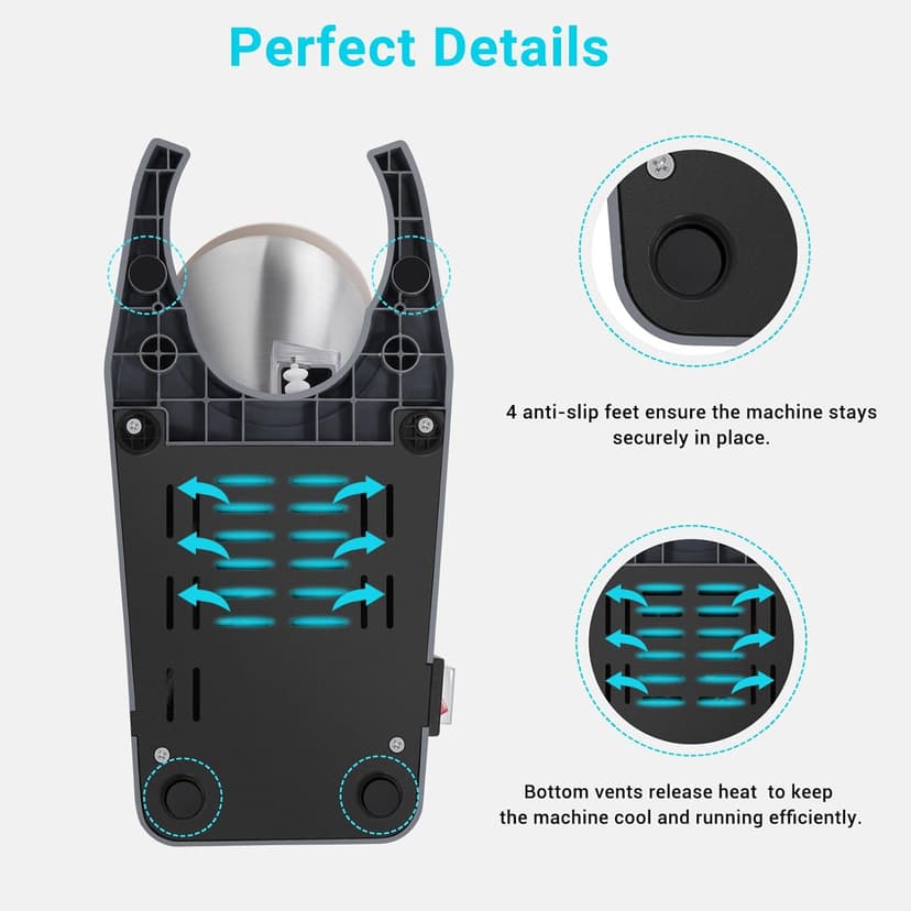 Electric Ice Shaver Machine, Dual Blade &178 lbs/hr | 300W Ice Crusher for Home Use and Commercial, Shaved Ice Machine, Ice Grinder, Ice Pick & Extra Blades, ETL-Listed, Silver
