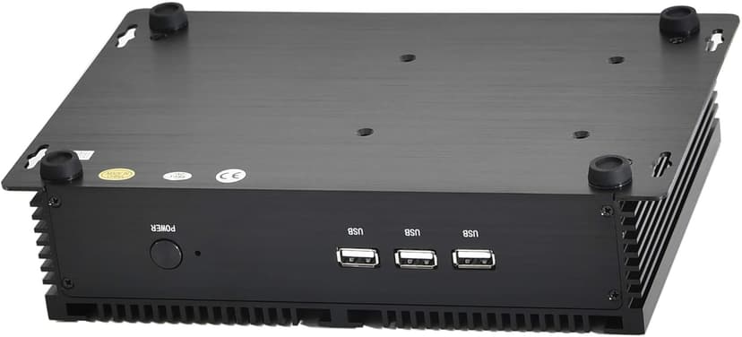 KINGDEL Fanless Industrial Computer, Mini PC, core i7 8th Gen. CPU, 16GB RAM 512GB NVMe SSD, 4K: 4096x2304, HD Port, VGA, 4xUSB 3.0, 2xCOM RS232, WiFi+Bluetooth, Metal Case