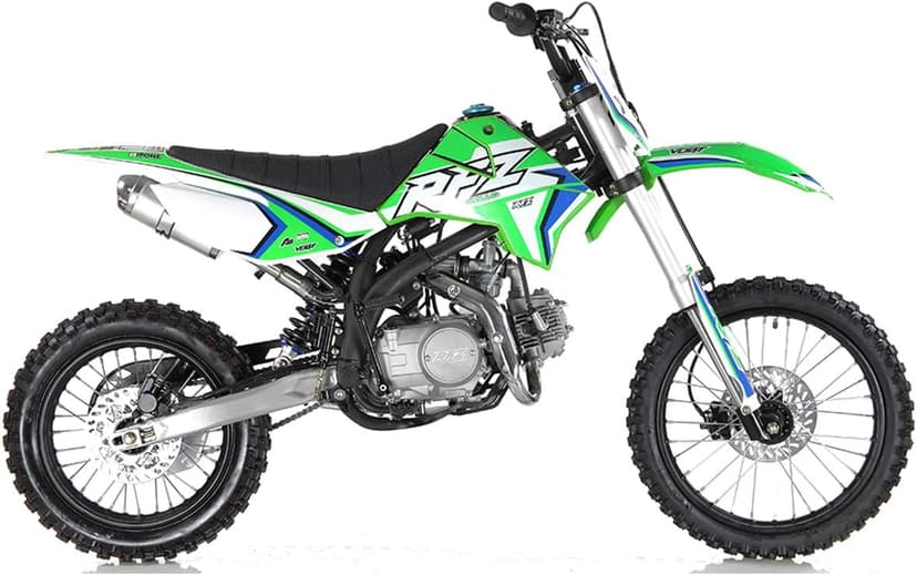 HHH DB X18 125CC Dirtbike Apollo RFZ Racing Gas Dirt Bike with Twin Spare Heave Duty Steel Frame Big Tires 17/14 inch 4 Speed Dirtbike for Youth Adult Vitacci Dirtbike