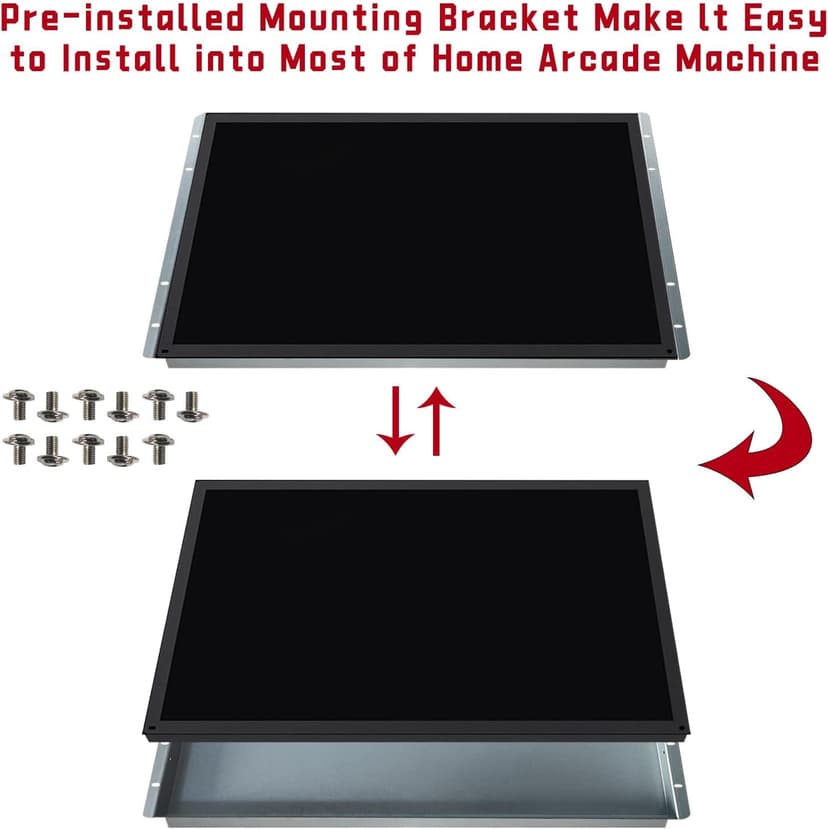 UNICO 17 inch Phoenix Monitor Replacement for Arcade Machine, 1280 * 1024 Pixels Arcade Screen for HDMI/VGA/CG/EGA Retro Game Cabinet