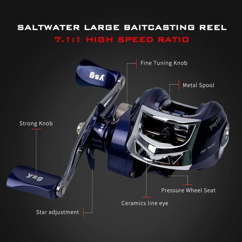 Telescopic Fishing Rod and Reel Combos, Carbon Fiber Fishing Rod with Stainless Steel Baitcasting Reel Portable Fishing Pole Reel Combo for Travel Saltwater Freshwater