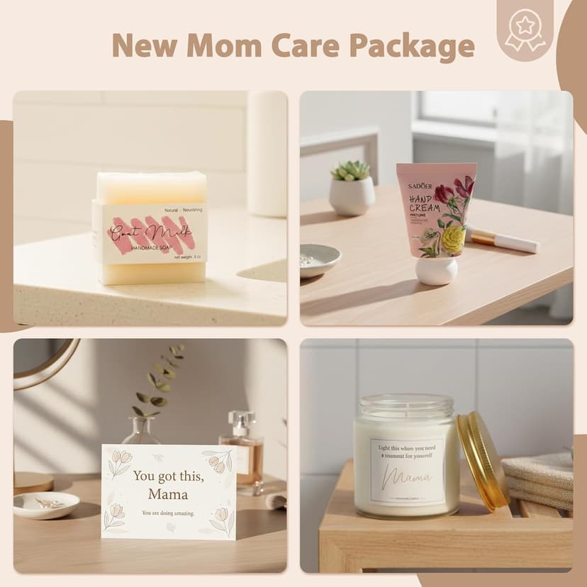 Postpartum Mama Essentials, Pregnancy Gift for First Time Mom To Be Gift for Expecting Moms MHSMHL New Mom Gifts - New Moms Care Package After Baby With Mug B0GFDT4DNQ