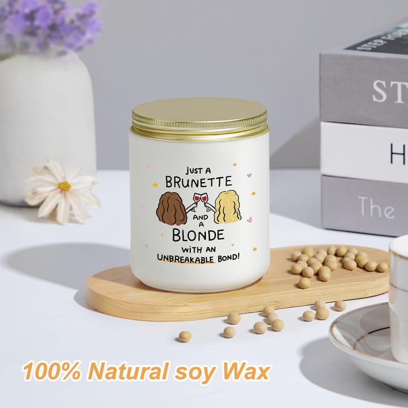 Lacrima Birthday Gifts for Women Best Friend Friendship, Lavender Candle B0FQW36GDM