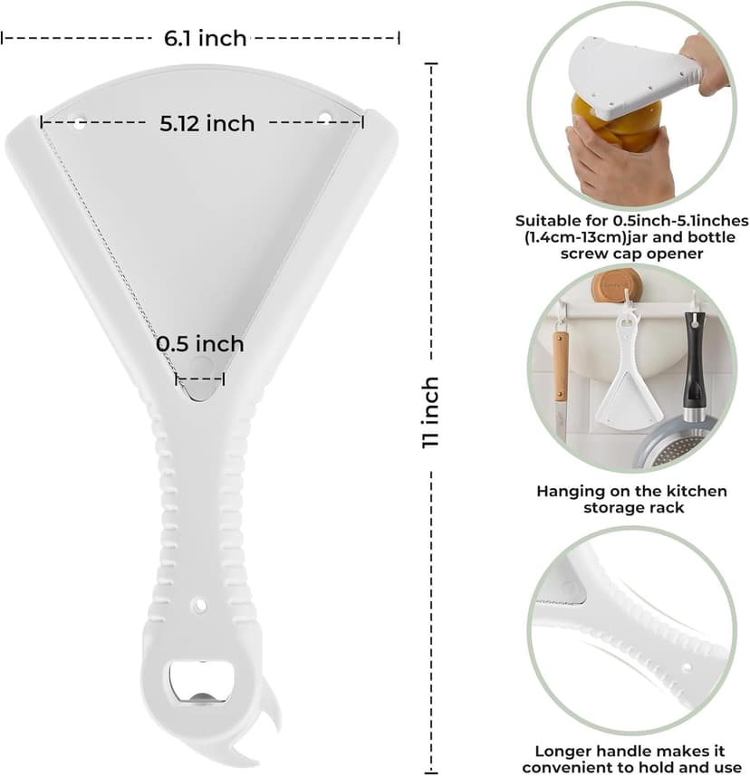 Jar Opener Bottle Opener for Weak Hands, Seniors with Arthritis and Anyone People with Inconvenient Hands,Get Lids Off Easily,Best Gift for Kitchen Gadgets