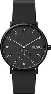Skagen Aaren Men's Watch or Women's Watch, Silicone Watch for Men or Women