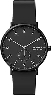 Skagen Aaren Men's Watch or Women's Watch, Silicone Watch for Men or Women