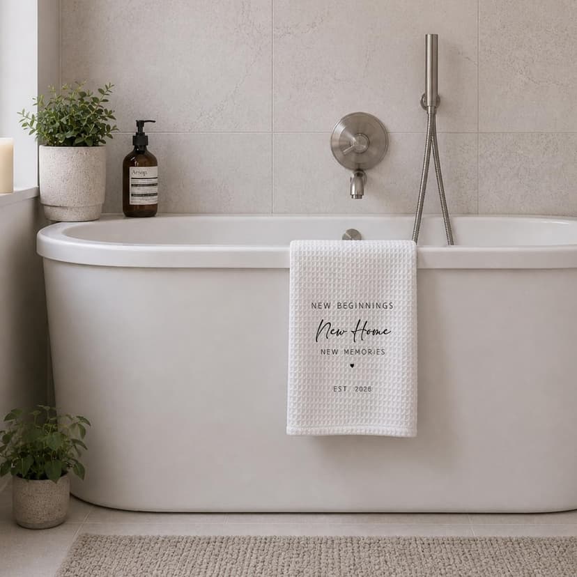 1PC Housewarming Gifts for New House 2026 Kitchen Towels, New Beginnings Hand Towels, Ideal Gifts for Homeowner Decorative,Welcoming Home Sweet Home Tea Towels-Ab02 B0FLJJ6DXR