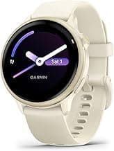 Garmin vívoactive® 6, Health and Fitness GPS Smartwatch, AMOLED Display, Up to 11 Days of Battery, Lunar Gold with Bone Band