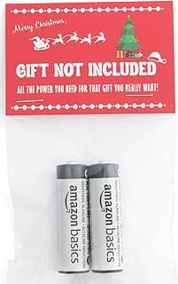 Gift Not Included Batteries Gag Gift - Funny Prank for Present Adults for Women Men - Stocking Stuffer for Him Her Boyfriend Girlfriend