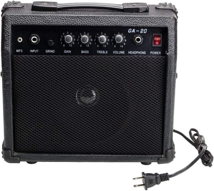 Pinikuyiro Electric Guitar 39" Complete Beginner Starter kit Full Size with 20w Amp,w/Strap,Bag,Guitar Amplifier,Power Wire,Plectrum,Tremolo Bar (Black)