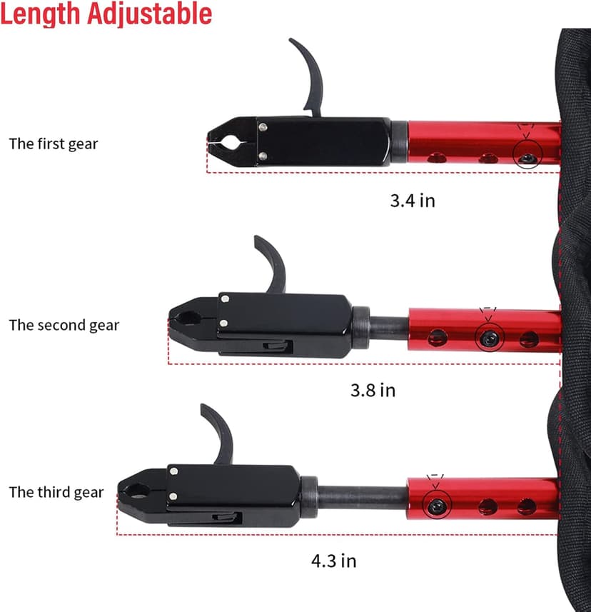 Archery Bow Release for Compound Bow Youth Bow Trigger 360° Adjustable Wrist Release Aids for Adults Hunting Shooting Accessories