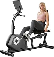 Recumbent Exercise Bike, Magnetic Staionary Bikes for Home with 16-level Resistance & Adjustable Seat, Staionary Bike for Seniors Adults, 330 LBS & LCD Monitor