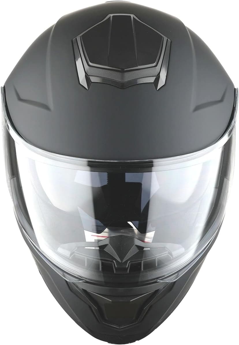 1Storm Motorcycle Street Bike Modular/Flip up Dual Visor Sun Shield Full Face Helmet HJK920