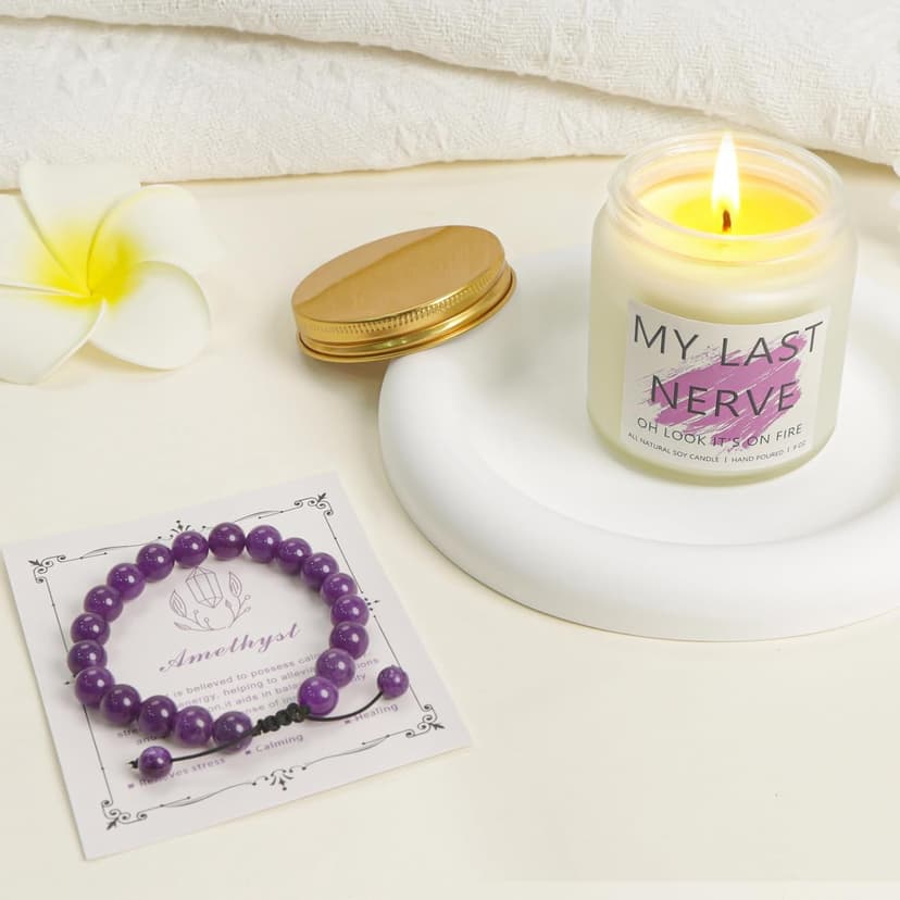 Birthday Gifts for Women Teen Girls, Unique Happy Birthday Gift Baskets for Her Mom, Thank You Self Care Get Well Box Set, Cute Teenage Cup Present for Mother Friend Sister Teacher Coworker (Purple) B0FRSG6VRQ