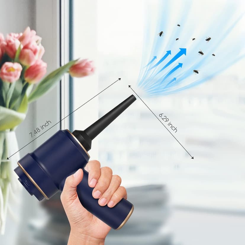 Bug Vacuum Catcher,Cordless Handheld Vacuum Cleaner Rechargeable Bug Catcher Strong Suction with Multifunctional Suction Nozzle for Home Office Insect Stink Bug Moth Spider and Car Cleaning Blue