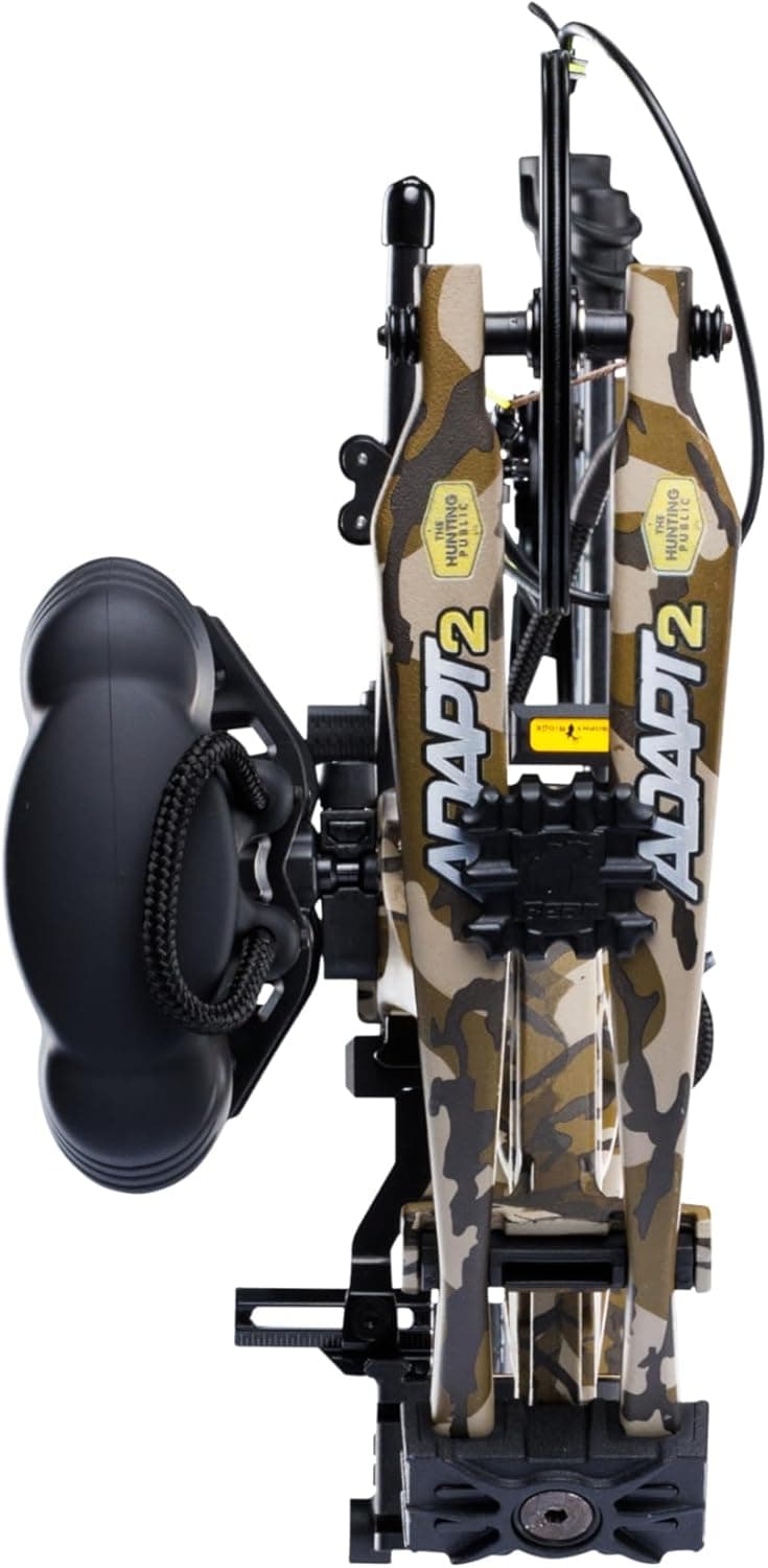 Bear Archery Adapt 2 Ready to Hunt Compound Bow Archery Set with Archery Accessories Including IMS V-Biscuit Rest, 4 Pin Sight, & Stabilizer, 24”- 31” Draw Length, Up to 320 FPS