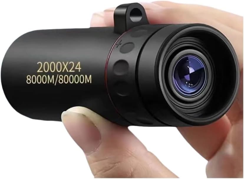 Compact High Power Monocular Telescope, 8X Magnification Portable Single Tube for Hiking, Bird Watching, Stargazing, and Outdoor Adventures