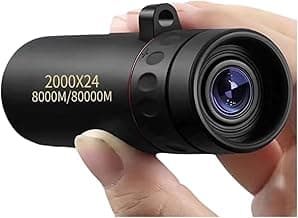 Compact High Power Monocular Telescope, 8X Magnification Portable Single Tube for Hiking, Bird Watching, Stargazing, and Outdoor Adventures