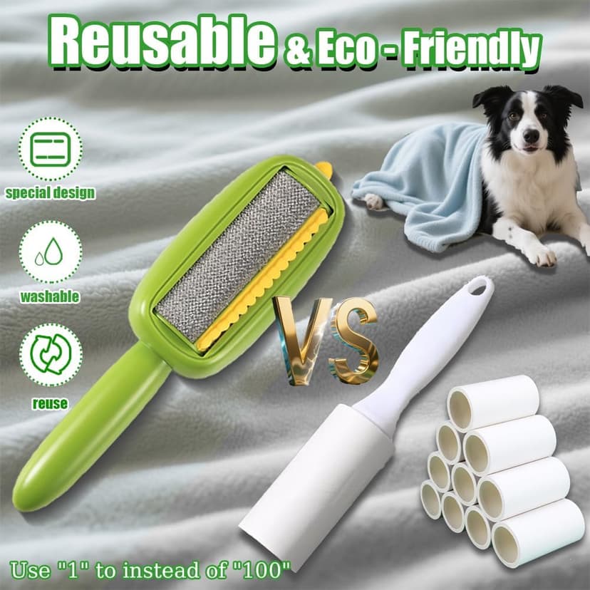 Reusable Lint Rollers for Pet Hair, Washable Lint Roller Reusable, Portable Lint Brushes Remover for Clothes（2 Pack）