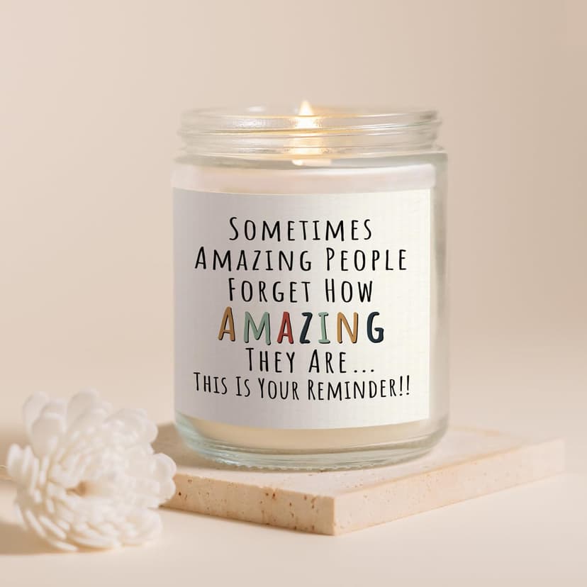 Christmas/Thank You/Inspirational Gift for Woman Her Friend Teacher Mom Girlfriend Sister Bestie, Stocking Stuffers, Lavender Craftique Gifts for Women, Birthday Gifts for Women- You're Amazing Candle B0DYMW78WD