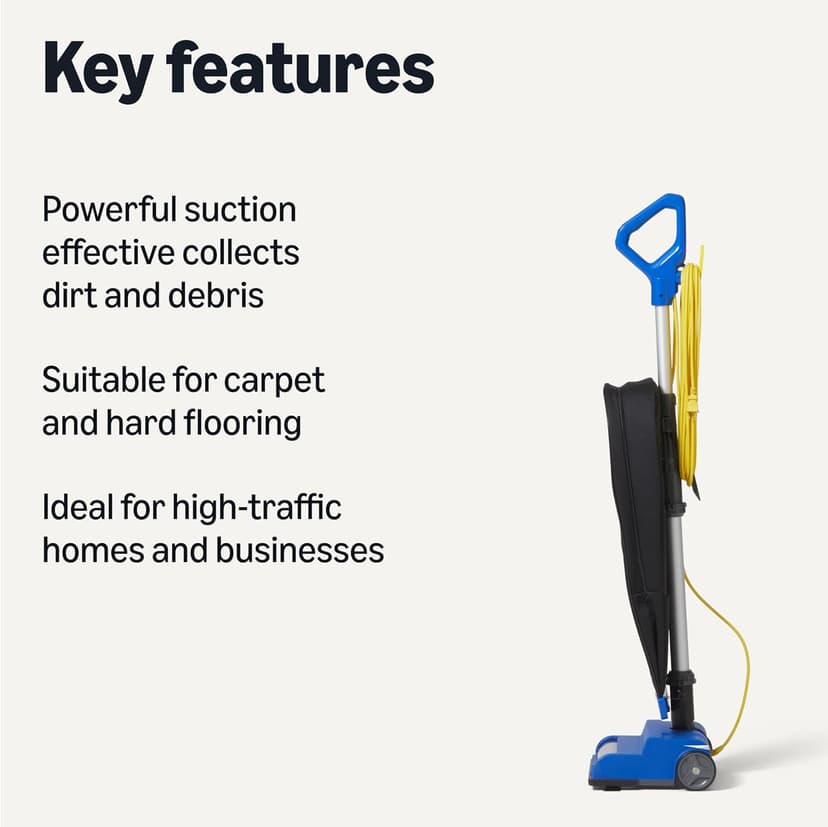 Amazon Basics Heavy Duty Upright Bagged Vacuum