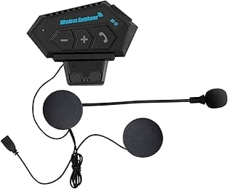 Motorcycle Helmet Headset Stereo Bluetooth Earphone Wireless Handsfree Mic Headphones Music Player for Motorbike Rider