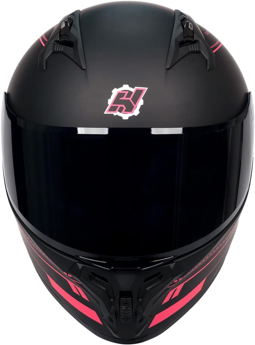 HAX Obsidian Pro Full Face Dual Visor Adult Motorcycle Helmet for Motorbike Street Bike with Pinlock Ready DOT Approved