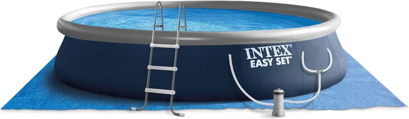 Intex Inflatable Above-Ground Swimming Pool, Easy Set 15ft x 42in w/Filter Pump & Ladder