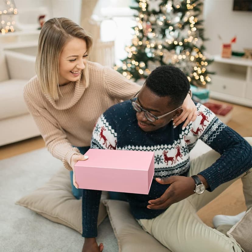 Pink Gift Box 10" x 6" x 3" with Magnetic Closure Lid Gift Boxe for Presents,Bridesmaid Gifts Boxes,Cute Box,Birthday Gift box,Luxury for Gift Packaging, Magnetic Gift Boxe for Wrapping Gifts (Pink)