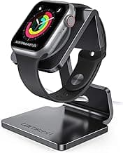 Lamicall Watch Stand for Apple Watch Magnetic Fast Charger - Desk Charging Stand Holder Dock for Apple iWatch Series SE3 SE2 Ultra 3, Series 11 10 9 8 7 6 5(49mm 46mm 45mm 44mm 42mm 41mm 40mm 38mm)