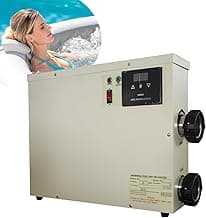 Upgrade Pool Heater-11KW 220V Thermostat Electric Swimming Pool Heater,Digital Touch Display Energy Efficient Pool Water Heater for Spa Relaxation, Bathtubs and Above Ground in-Ground Pools-11KW 220V