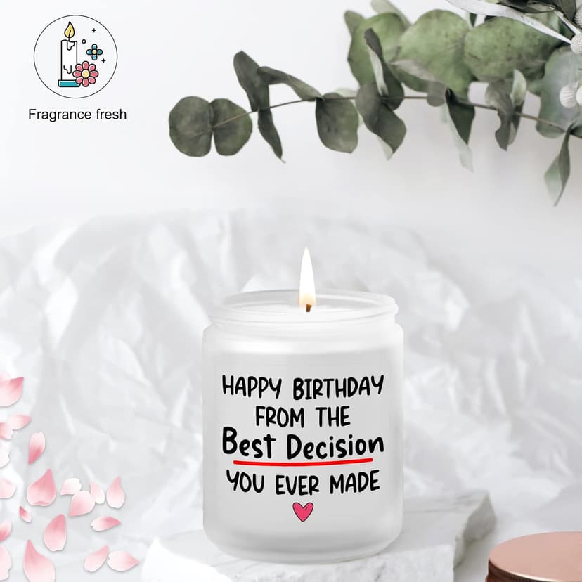 Funny Women Happy Birthday Gifts Ideas for Her Him Girlfriend from Boyfriend Her Him Birthday Gifts for Wife from Husband, 7Oz Lavander Scented Candles B0BF59J8K4