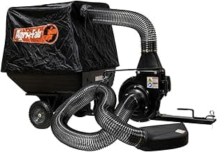 Agri-Fab 45-0630 Large Capacity 29 CU FT Soft Top Mow-N-Vac, Tow Behind Lawn Vacuum, Leaf Vacuum, Gas Powered, Easy Single Lever Dumping
