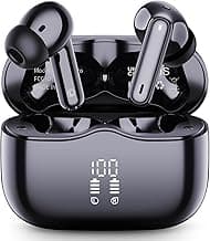 Wireless Earbuds, Bluetooth 5.4 Headphones in Ear with 4 ENC Noise Cancelling Mic, New Wireless Earphones HiFi Stereo Deep Bass 40H Playtime, In-Ear Bluetooth Earbuds LED Display IP7 Waterproof, USB-C