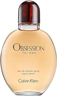 Calvin Klein Obsession for Men Eau de Toilette – Ambery Men's Cologne – With Notes of Bergamot, Mandarin, Lavender & Musk – Long Lasting Fragrance