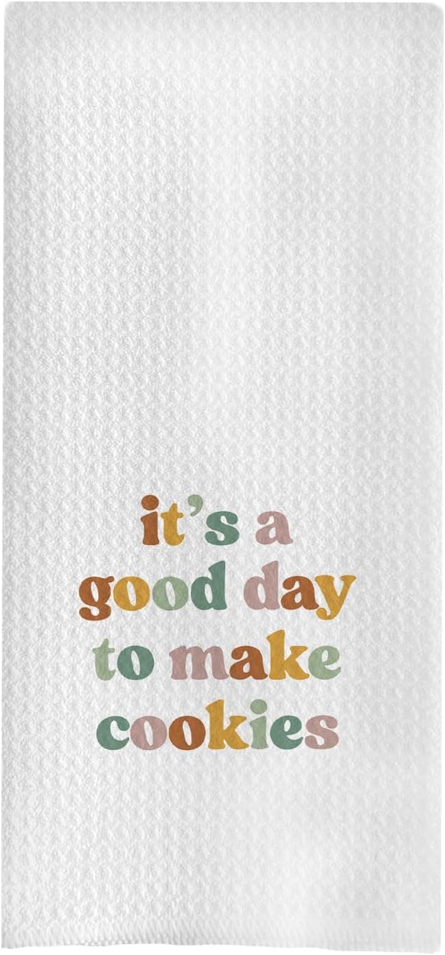 Baking Gifts Kitchen Towels, Gifts for Bakers Cookie Lovers Cooks Dish Tea Towel for Kitchen Baking, It's a Good Day to Make Cookies Hand Towels, 16x24 B0CSCGQB3Q