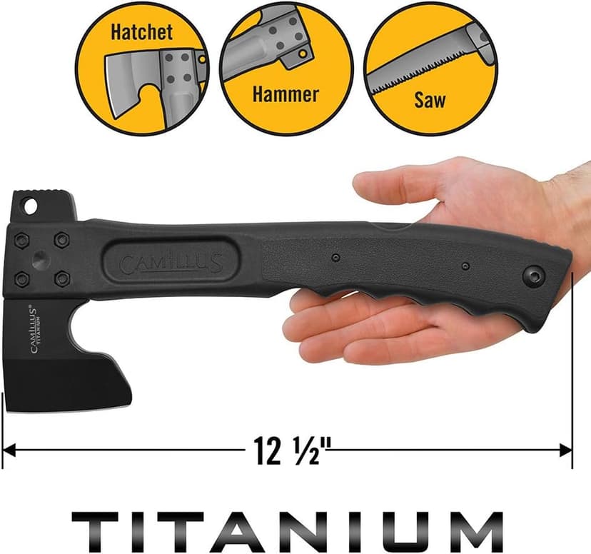 Camillus CAMTRAX, Hatchet, Lock Back Saw, Hammer, 3-in-1