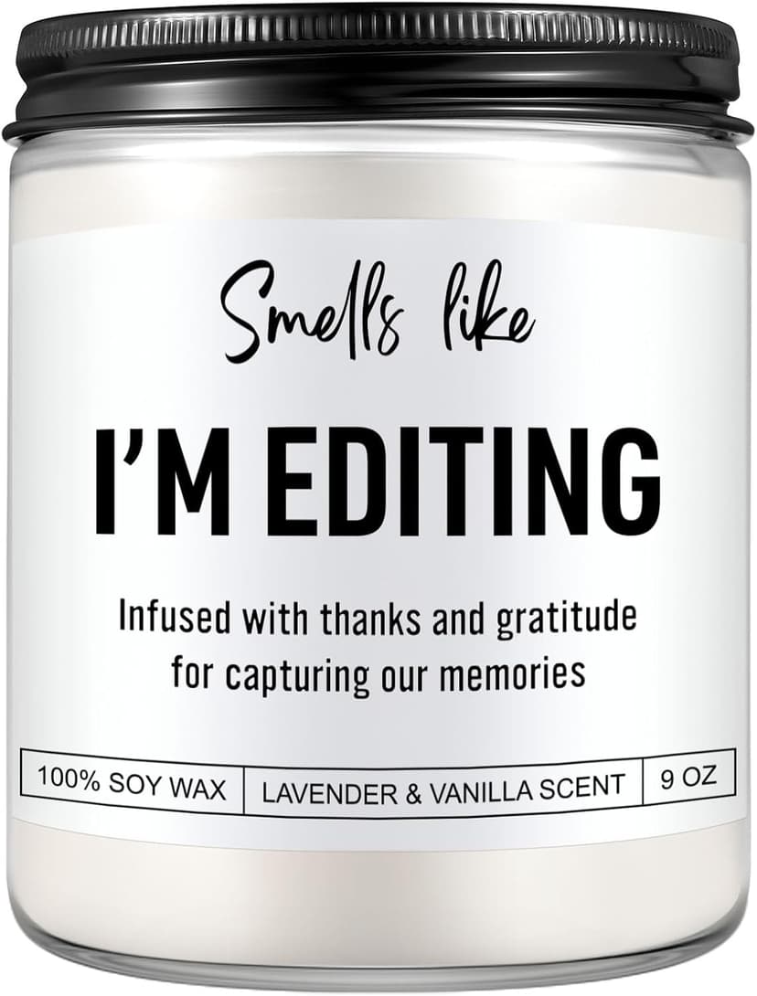 Candle, Photography Gifts for Photographers Men, Women, Photographer Gifts, Christmas, Cool Funny Presents for Photographers, Wedding, Camera Lovers, Videographer, Video Editor, Film Maker B0F8B53HLT